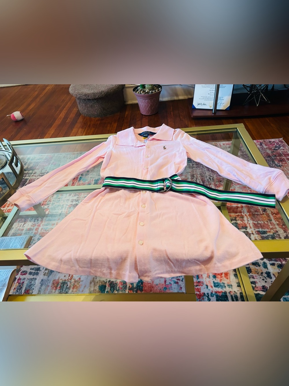 Polo by Ralph Lauren Light Pink Polo Shirt with Embroidered Pony